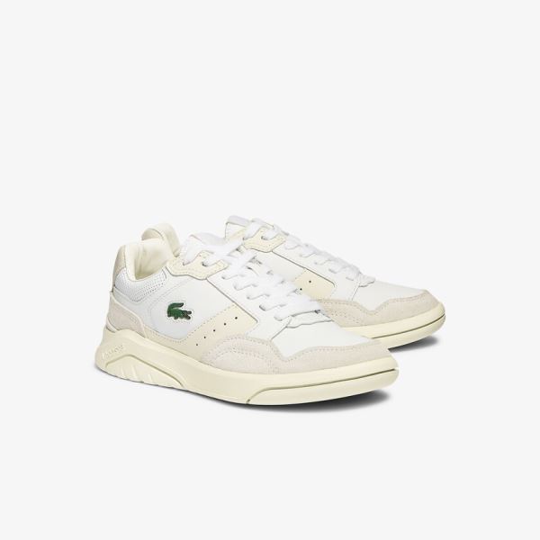 Lacoste Game Advance Luxe Leather and Suede Sneakers Dámské - Tenisky Bílé / Bílé | CZ-F2O7ls